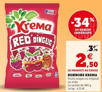 U Express Krema bonbons offre
