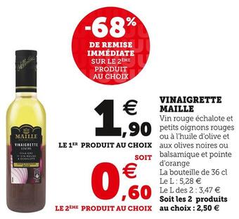 U Express Maille vinaigrette offre