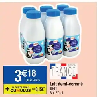Migros Lait demi-écrémé cora offre