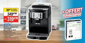 Migros Cafetière delonghi offre