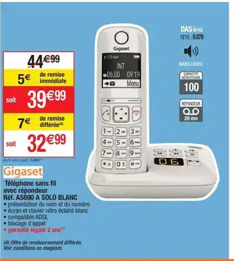 Téléphone sans fil gigaset