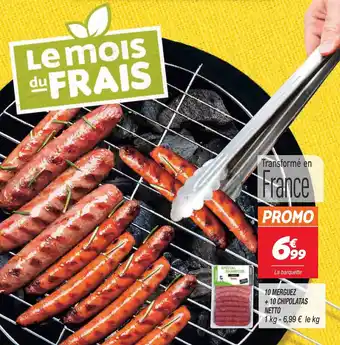 Netto 10 merguez + 10 chipolatas netto offre