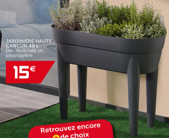 Gifi Jardinière Haute Cancun 48 L offre