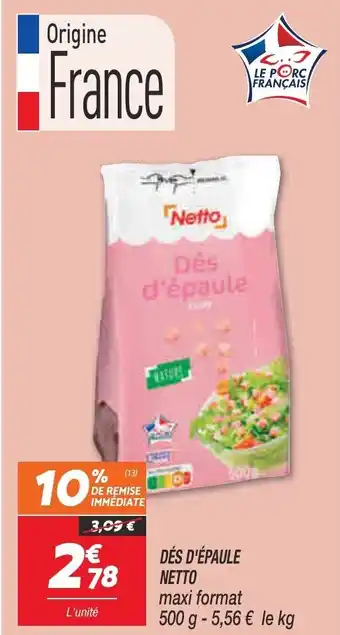 Netto Dés d'épaule netto offre