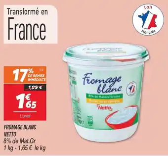 Netto Fromage blanc netto offre