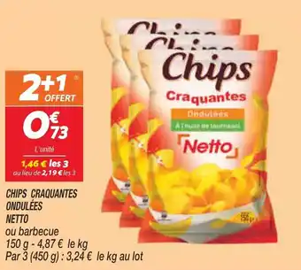 Netto Chips craquantes ondulées netto offre