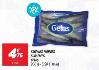 Netto Sardines entières surgelées gelus offre