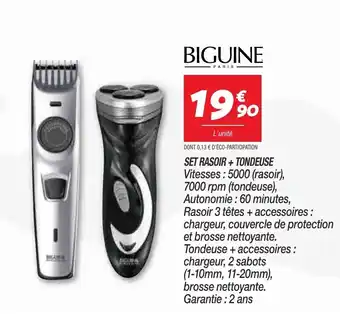 Netto Set rasoir + tordeuse offre