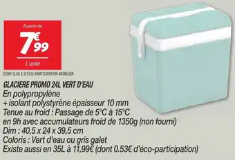 Netto Glaciere promo 24L vert d'eau offre