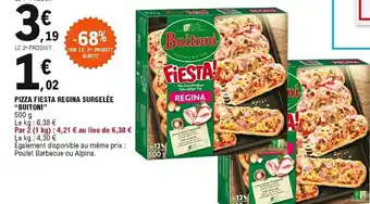 E.Leclerc Pizza Fiesta Regina Surgelée Buitoni offre