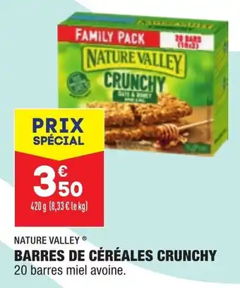 ALDI NATURE VALLEY barres de céréales crunchy offre