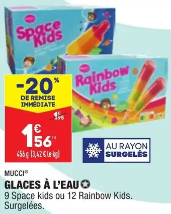 ALDI MUCCI glaces à l'eau offre