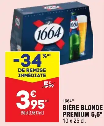 ALDI 1664 bière blonde premium 5,5 offre