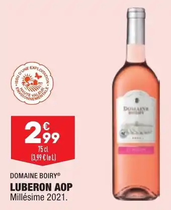 ALDI DOMAINE BOIRY luberon aop offre