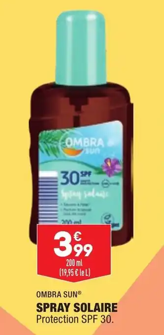 ALDI OMBRA SUN spray solaire offre