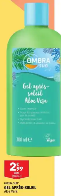 ALDI OMBRA SUN gel après-soleil offre