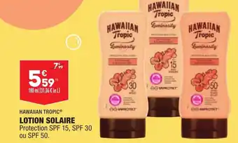 HAWAIIAN TROPIC lotion solaire