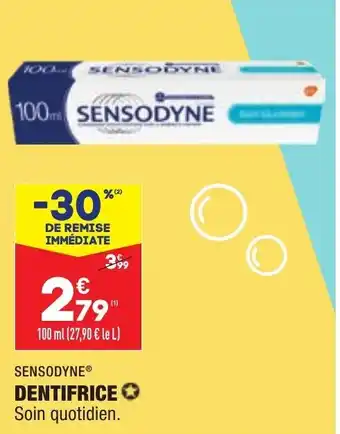 ALDI SENSODYNE dentifrice offre