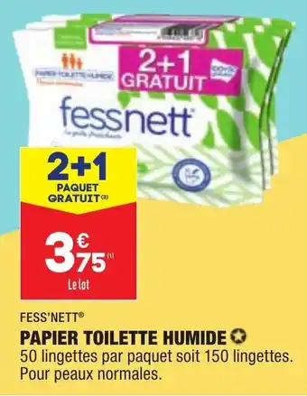 ALDI FESS'NETT papier toilette humide offre