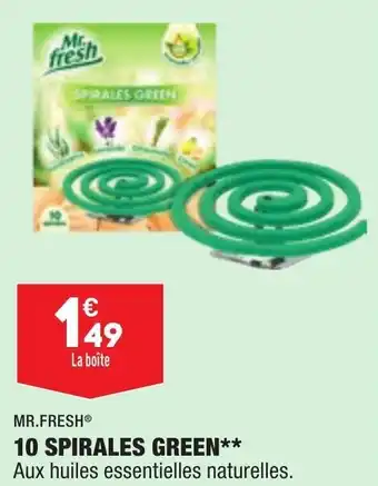 ALDI MR.FRESH 10 spirales green offre