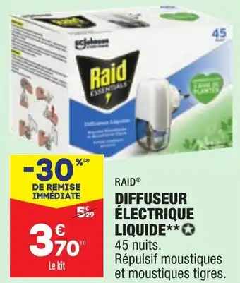 ALDI RAID diffuseur électrique liquide offre