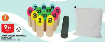 ALDI Jeu de quilles nordiques de couleur offre