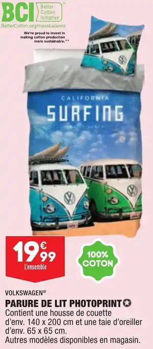 VOLKSWAGEN parure de lit photoprint