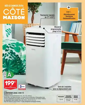 QUIGG climatiseur local 3-en-1
