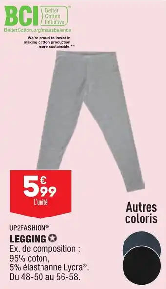 ALDI UP2FASHION legging offre