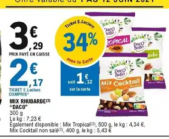 E.Leclerc Mix Rhubarde Daco offre