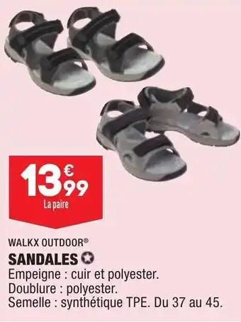 ALDI WALKX OUTDOOR sandales offre