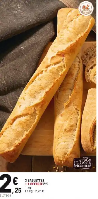 E.Leclerc 3 Baguettes offre
