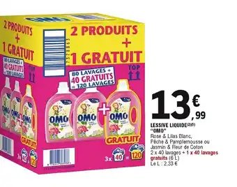 E.Leclerc Lessive Liquide Omo offre