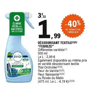 E.Leclerc Désodorisant Textile offre