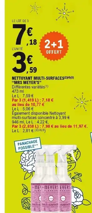 E.Leclerc Nettoyant Multi-Surfaces offre