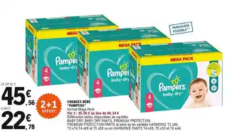 E.Leclerc Changes Bébé Pampers offre