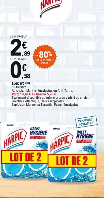 E.Leclerc Bloc Wc Harpic offre
