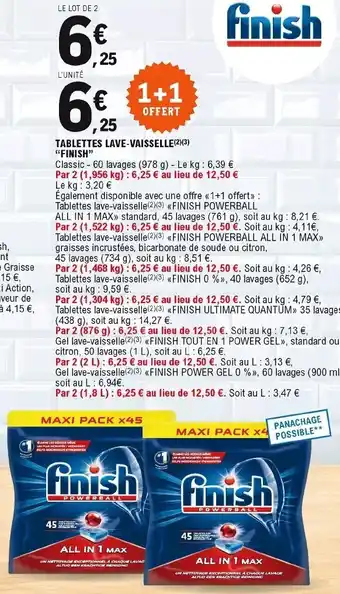 E.Leclerc Tablettes Lave-Vaisselle offre