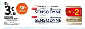 E.Leclerc Dentifrice Sensodyne Soin offre