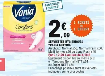 E.Leclerc Serviettes Hygiéniques offre