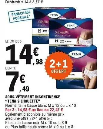 E.Leclerc Sous-Vêtement Incontinence offre