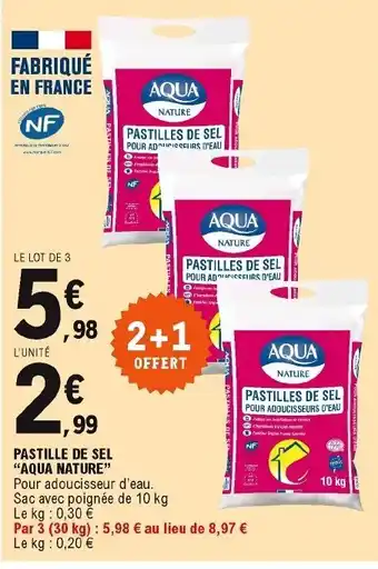 E.Leclerc Pastille de sel offre