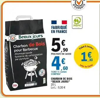 E.Leclerc Charbon de bois offre