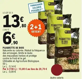 E.Leclerc Plaquette de bois offre