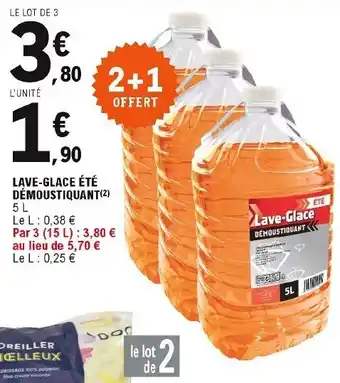 E.Leclerc Lave-glace été démoustiquant offre