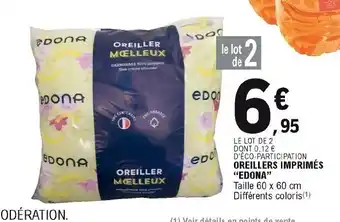 E.Leclerc Oreillers imprimés offre