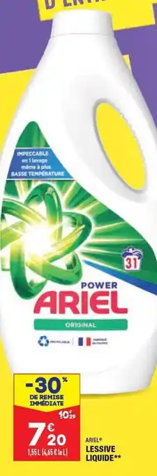ALDI Lessive liquide ariel offre