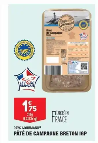 ALDI Pate de campagne breton igp offre