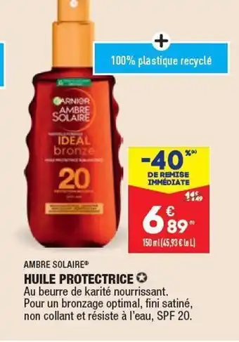 ALDI Huile protectrice offre