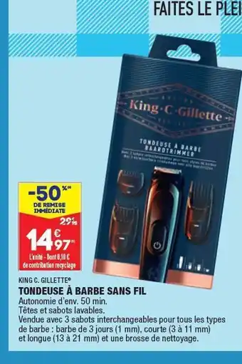 ALDI Tondeuse a barbe sans fil offre